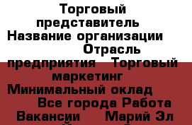 Торговый представитель › Название организации ­ Roossa › Отрасль предприятия ­ Торговый маркетинг › Минимальный оклад ­ 41 600 - Все города Работа » Вакансии   . Марий Эл респ.,Йошкар-Ола г.